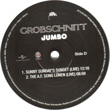 Grobschnitt, Jumbo (English) (0602557707397) виниловая пластинка - фото 14