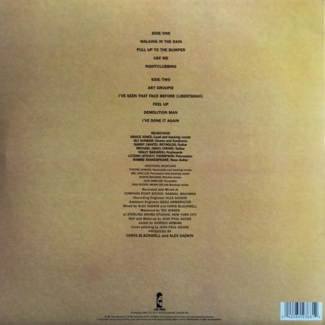 Jones Grace - Nightclubbing (0042284236812) виниловая пластинка - фото 3