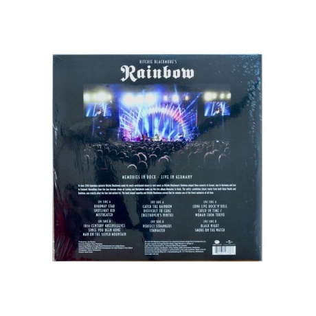 Виниловая пластинка Rainbow, Memories In Rock: Live In Germany (coloured) (0602435173368) - фото 3