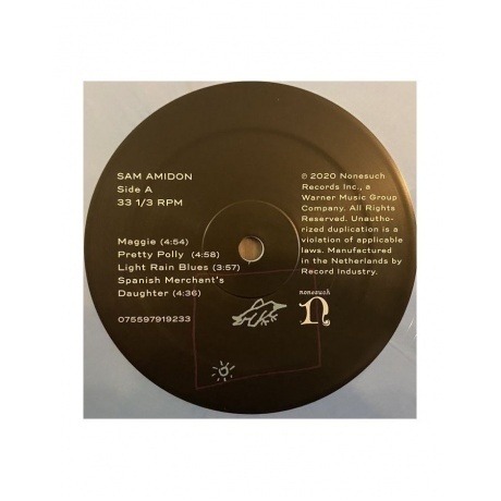 Sam Amidon - Sam Amidon (coloured) (0075597919233) виниловая пластинка - фото 3