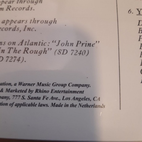John Prine - Common Sense (0603497848225) виниловая пластинка - фото 2