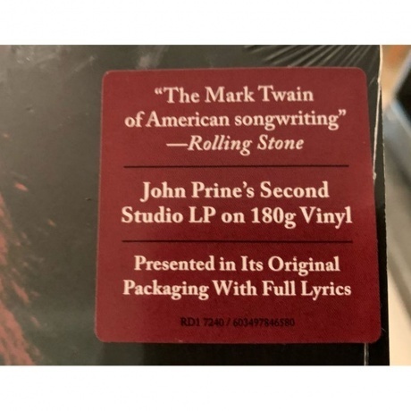 John Prine - Diamonds In The Rough (0603497846580) виниловая пластинка - фото 3