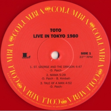 0194397241815, Toto, Live In Tokyo 1980 Ep виниловая пластинка - фото 3
