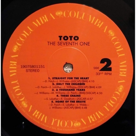 Toto - The Seventh One (0190758011516) виниловая пластинка - фото 4