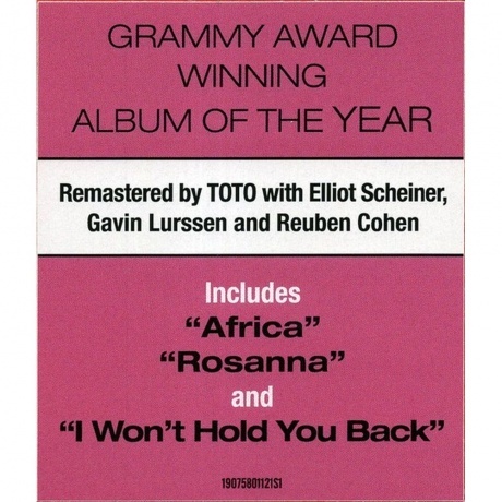 Toto - IV (0190758011219) виниловая пластинка - фото 7