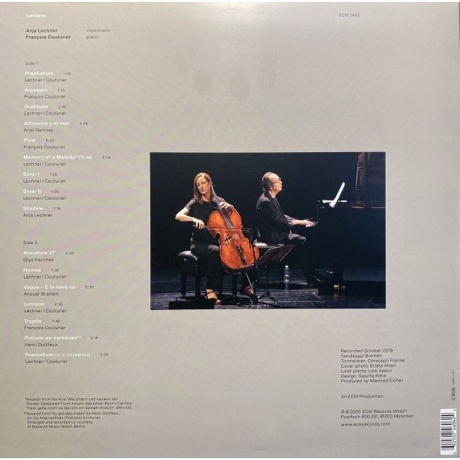 Anja Lechner &amp; Francois Couturier - Lontano (0602507460624) виниловая пластинка - фото 2