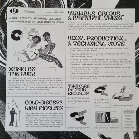 Leon Bridges - Gold-Diggers Sound (coloured) (0194399018613) виниловая пластинка - фото 3