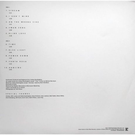 Lindsey Buckingham - Lindsey Buckingham (0603497846641) виниловая пластинка - фото 5