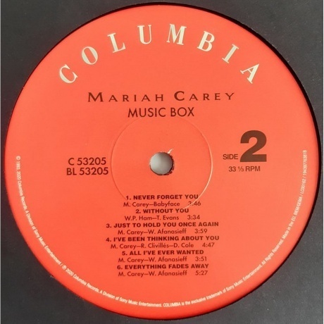 Carey, Mariah, Music Box (0194397763812) виниловая пластинка - фото 4