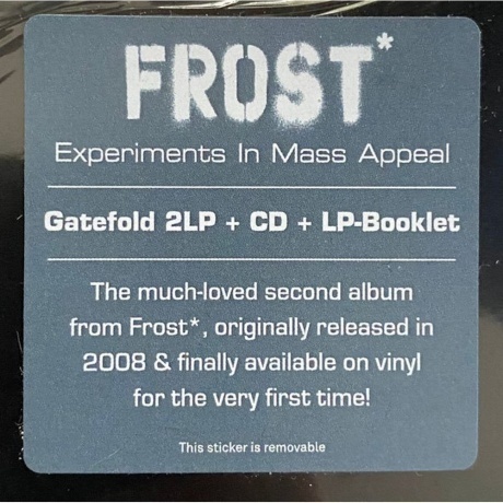 Frost* - Experiments In Mass Appeal (0194398832319) виниловая пластинка - фото 8