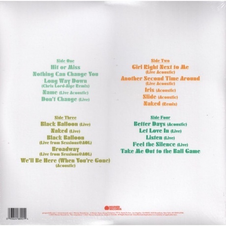 Goo Goo Dolls - Rarities (0093624889014) виниловая пластинка - фото 2