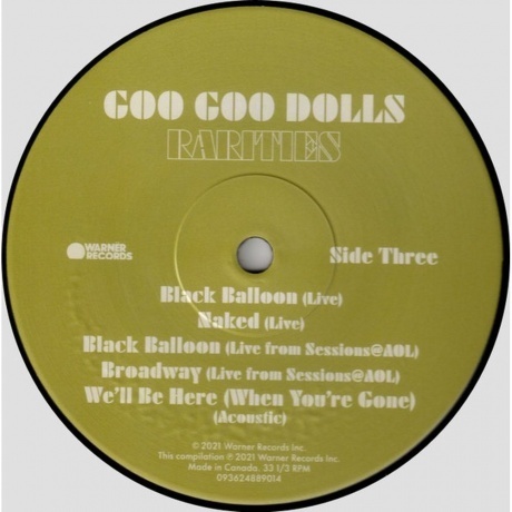 Goo Goo Dolls - Rarities (0093624889014) виниловая пластинка - фото 5