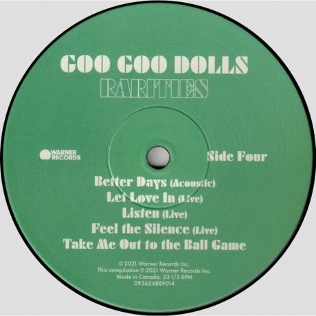 Goo Goo Dolls - Rarities (0093624889014) виниловая пластинка - фото 6