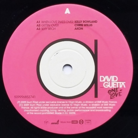 David Guetta - One Love (5099968537012) виниловая пластинка - фото 3