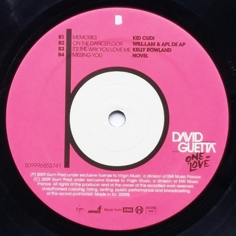 David Guetta - One Love (5099968537012) виниловая пластинка - фото 4