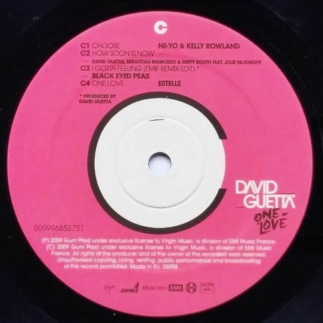 David Guetta - One Love (5099968537012) виниловая пластинка - фото 5