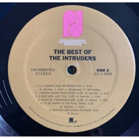The Intruders - The Best Of (0194398605517) виниловая пластинка - фото 11