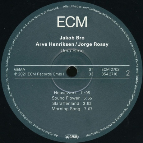 Jakob Bro Trio - Uma Elmo (0602435427164) виниловая пластинка - фото 4