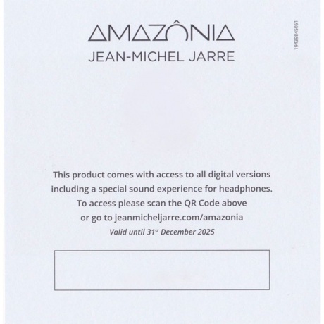 Jean Michel Jarre - Amazonia (0194398450513) виниловая пластинка - фото 10