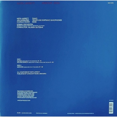 Keith Jarrett - Arbour Zena (0602537435050) виниловая пластинка - фото 2