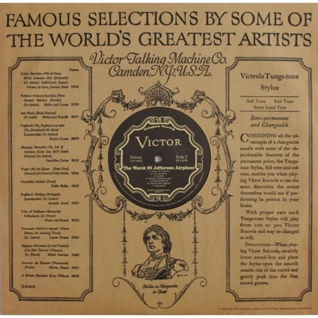 Jefferson Airplane - The Worst Of (0194398191119) виниловая пластинка - фото 10