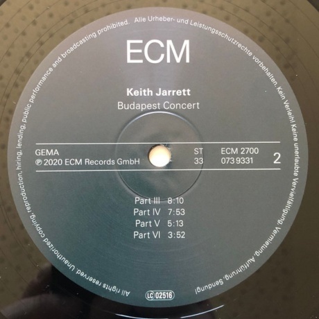Keith Jarrett - Budapest Concert (0602507393304) виниловая пластинка - фото 4