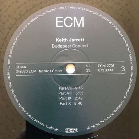 Keith Jarrett - Budapest Concert (0602507393304) виниловая пластинка - фото 5