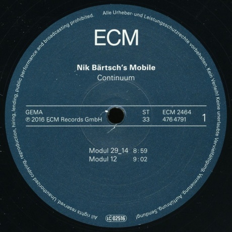 Nik Bartsch - Continuum (0602547647900) виниловая пластинка - фото 3