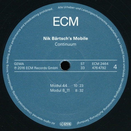 Nik Bartsch - Continuum (0602547647900) виниловая пластинка - фото 6