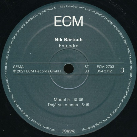 Nik Bartsch - Entendre (0602435427096) виниловая пластинка - фото 7