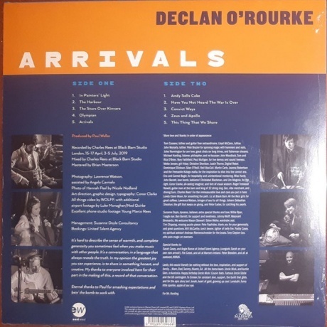 Declan O'Rourke - Arrivals (0190295139636) виниловая пластинка - фото 2