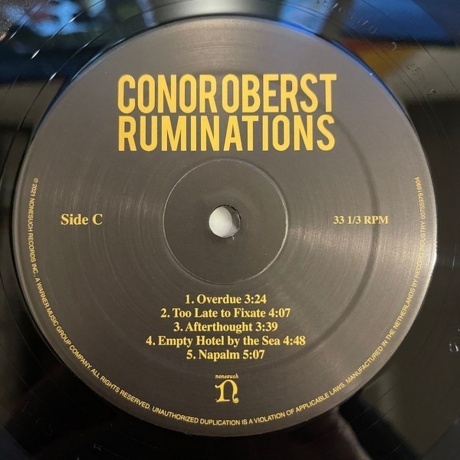 Conor Oberst - Ruminations (0075597916904) виниловая пластинка - фото 8