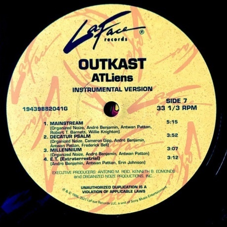 Outkast - Atliens - deluxe (0194398820415) виниловая пластинка - фото 12