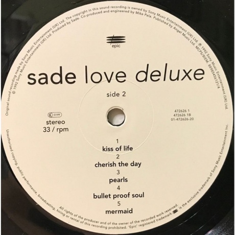 Sade - This Far (Box) (Half Speed) (0889854561215) виниловая пластинка - фото 13