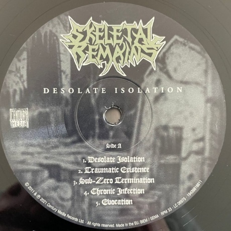 Skeletal Remains - Desolate Isolation (0194398166117) виниловая пластинка - фото 3