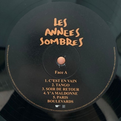 Mano Solo - Les Annees Sombres (0190295043346) виниловая пластинка - фото 3