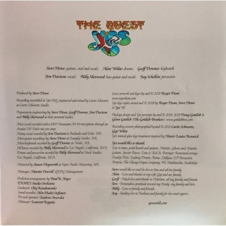 Yes - The Quest (0194398788418) виниловая пластинка - фото 15