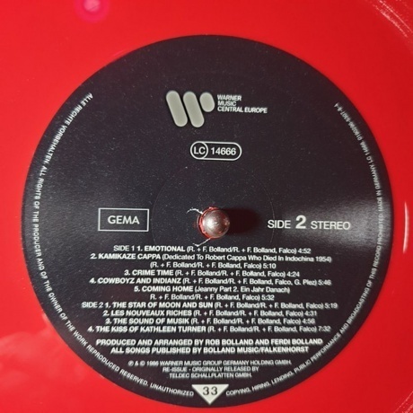 Falco - Emotional (coloured) (0190296530784) виниловая пластинка - фото 4