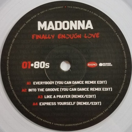 Madonna - Finally Enough Love (coloured) (0081227883645) виниловая пластинка - фото 4