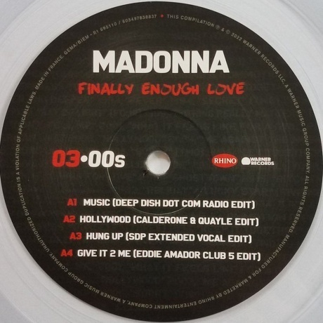 Madonna - Finally Enough Love (coloured) (0081227883645) виниловая пластинка - фото 6