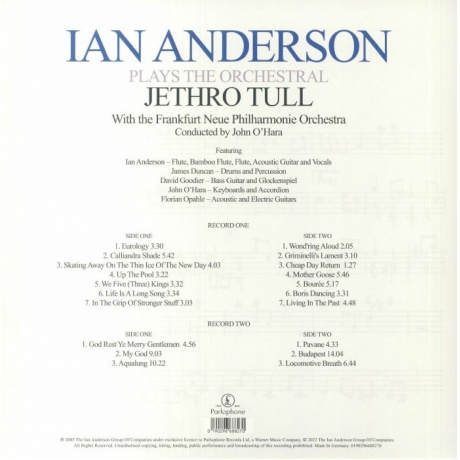 Ian Anderson - Plays The Orchestral Jethro Tull (0190296688270) виниловая пластинка - фото 2