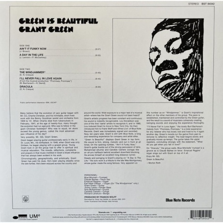 Grant Green - Green Is Beautiful (0602448595454) виниловая пластинка - фото 2