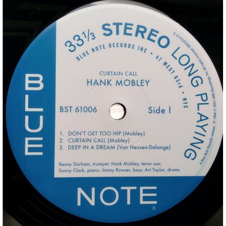 Hank Mobley - Curtain Call (Analogue, Tone Poet) (0602435519807) виниловая пластинка - фото 4