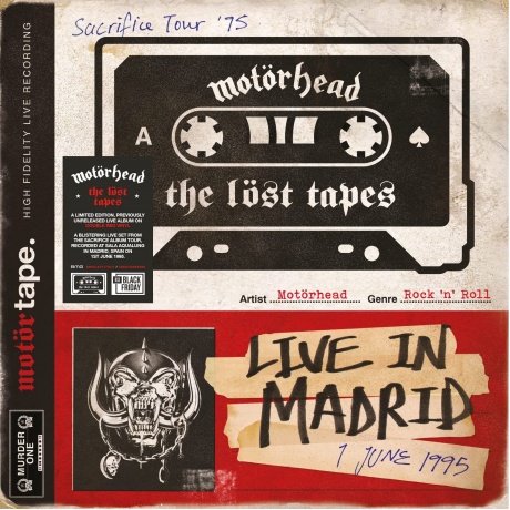 Виниловая Пластинка Motorhead The Lost Tapes Vol. 1 (Live In Madrid 1 June 1995) (4050538686289) - фото 1