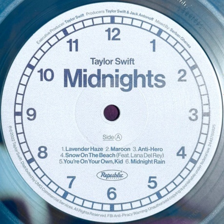 Taylor Swift - Midnights (coloured) (0602445789825) виниловая пластинка - фото 4