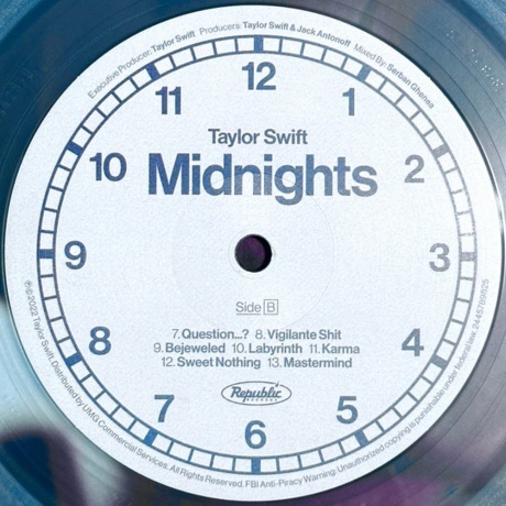 Taylor Swift - Midnights (coloured) (0602445789825) виниловая пластинка - фото 5