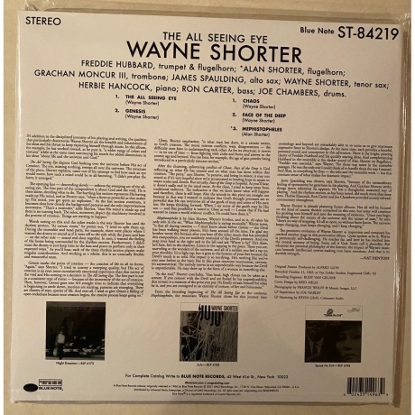 Wayne Shorter - The All Seeing Eye (Analogue, Tone Poet) (0602435149639) виниловая пластинка - фото 2