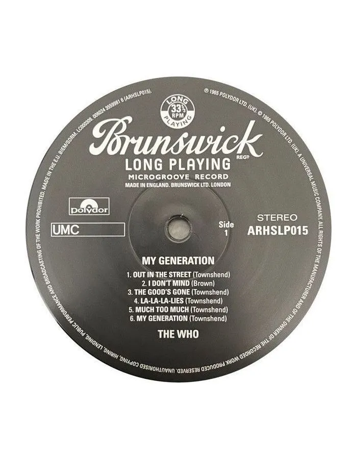 Виниловая Пластинка Who, The My Generation (0602435599816) - фото 5