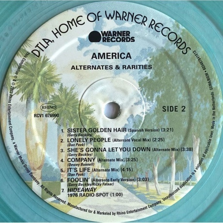 America - Alternates &amp; Rarities (0603497841813) виниловая пластинка - фото 4
