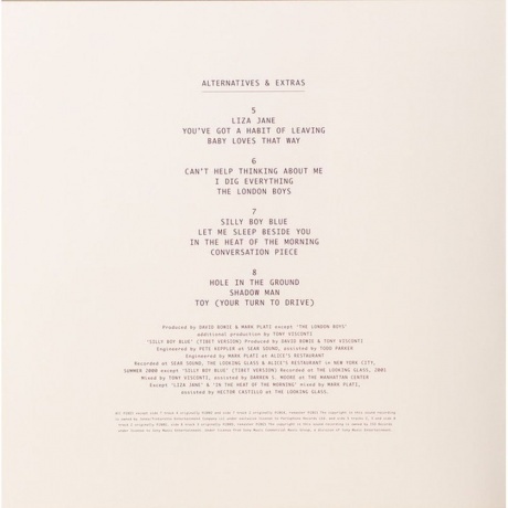 David Bowie - Toy (V10) (Box) (0190296773259) виниловая пластинка - фото 18